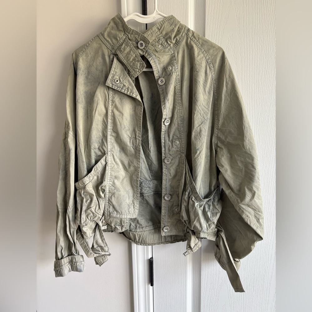 GORGEOUS Free People Olive Green Windbreaker Jacket